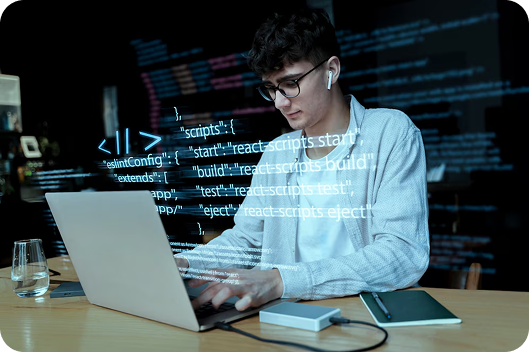 Close-up of computer screen showing skills diagram.